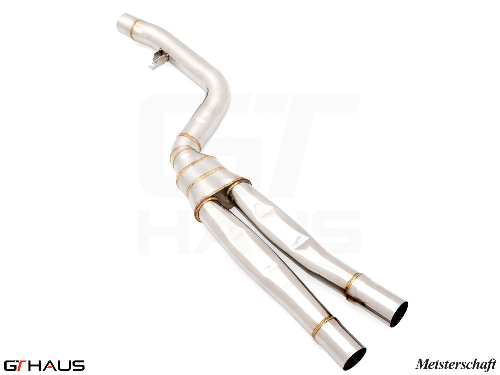 BMW G20 3 Series 340i/xi/(M340i) I-6 (B58) 2019+ Full Cat-Back LSR Mid Resonator Delete Pipes (B58 model only)