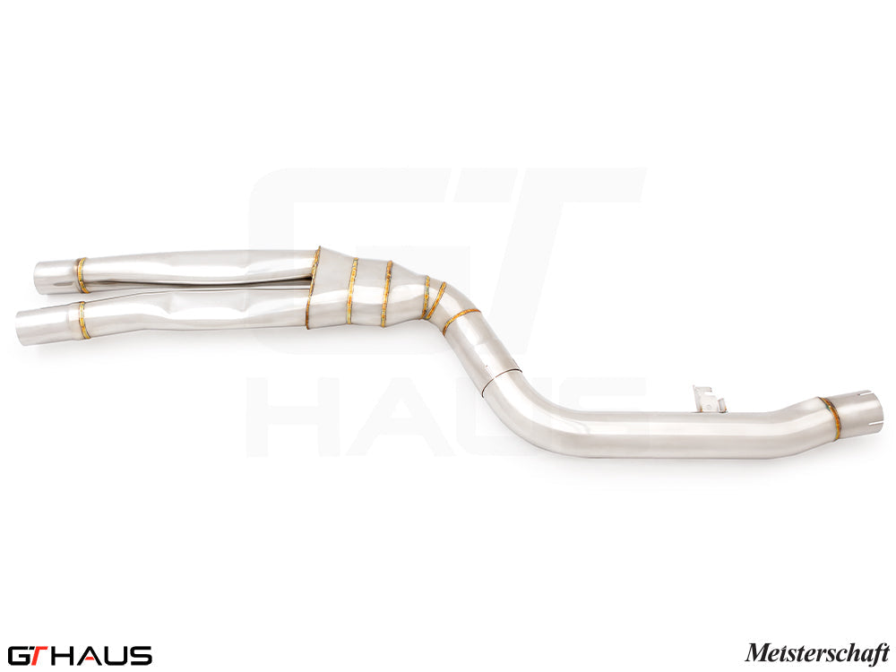 BMW G20 3 Series 340i/xi/(M340i) I-6 (B58) 2019+ Full Cat-Back LSR Mid Resonator Delete Pipes (B58 model only)