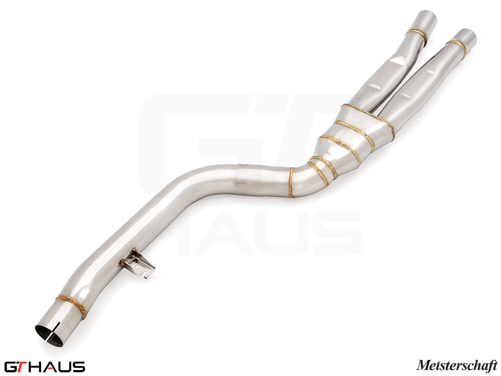 BMW G20 3 Series 340i/xi/(M340i) LCI I-6 (B58) 2023+ Full Cat-Back LSR Mid Resonator Delete Pipes (B58 model only)