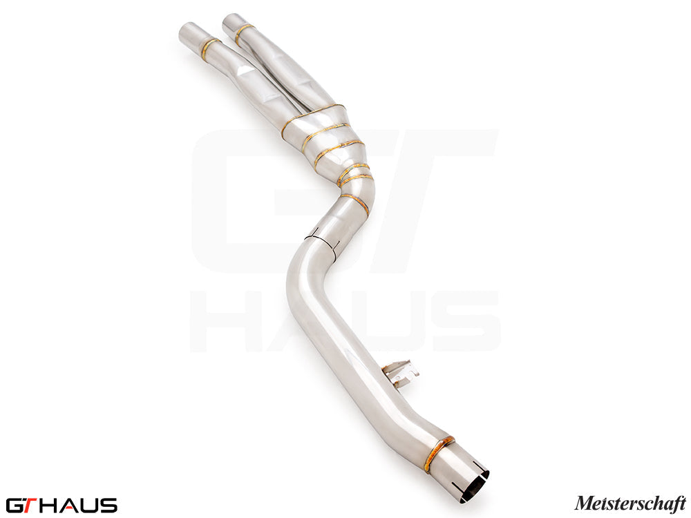 BMW G20 3 Series 340i/xi/(M340i) LCI I-6 (B58) 2023+ Full Cat-Back LSR Mid Resonator Delete Pipes (B58 model only)