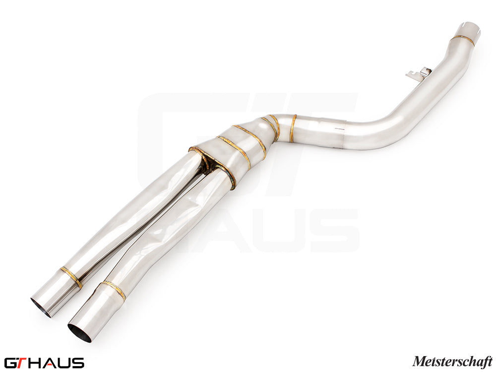 BMW G20 3 Series 340i/xi/(M340i) LCI I-6 (B58) 2023+ Full Cat-Back LSR Mid Resonator Delete Pipes (B58 model only)