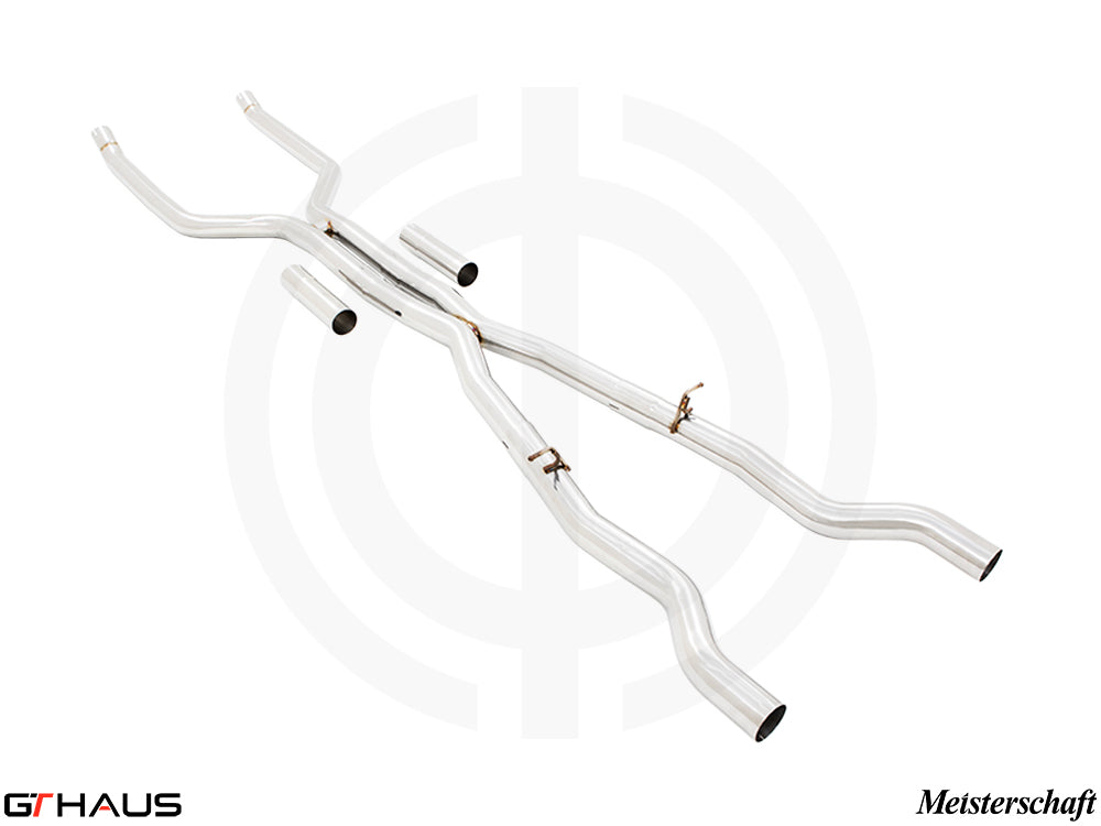 BMW G30/G31 5 Series 2016-2020 Full Cat-Back LSR Mid Resonator Delete Pipes (550 model only)