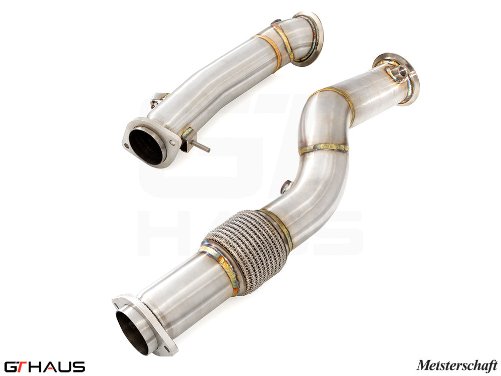 BMW G87 (M2/M2 Competition) 2023+ Down Pipes OBD2 - 400 CEL Sport Cats (90mm piping)
