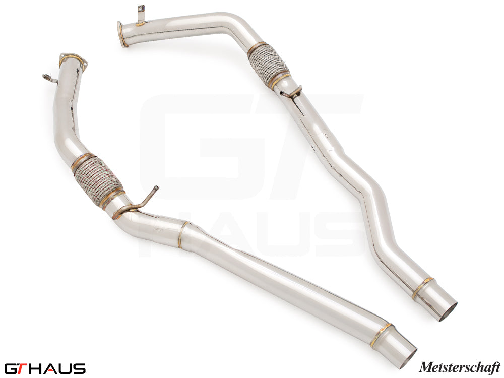 Porsche Cayenne SUV / Coupe (3rd Gen) 2019-2026 Front Resonator Delete Pipes (V8 Turbo model only)