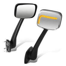 Load image into Gallery viewer, 08-17 Freightliner Cascadia Hood Mirror w/ Sequential LED Chrome