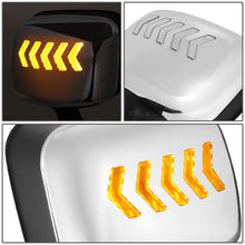 Load image into Gallery viewer, 08-17 Freightliner Cascadia Hood Mirror - Manual Chrome Sequential LED