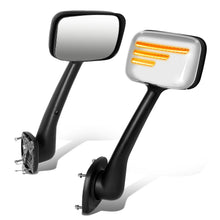 Load image into Gallery viewer, 08-17 Freightliner Cascadia Manual Hood Mirror w/ Amber LED Signal