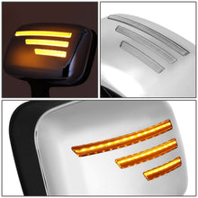 Load image into Gallery viewer, 08-17 Freightliner Cascadia Manual Hood Mirror w/ Amber LED Signal