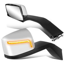 Load image into Gallery viewer, 18-21 Volvo VNL Hood Mirror w/ Amber LED Turn Signals - Chrome