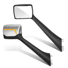 Load image into Gallery viewer, 2013-2021 Peterbilt 579 / 587 / Kenworth T680 Check Mark Style LED Hood Mirror