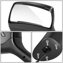Load image into Gallery viewer, 2013-2021 Peterbilt 579/587 Kenworth T680 Chevron Arrow Style LED Turn Signal Hood Mirror - Black