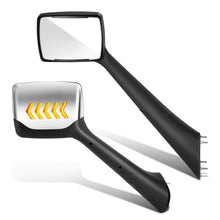 Load image into Gallery viewer, 2011-2021 Peterbilt 579 587 Kenworth T680 Chevron Arrow Style LED Hood Mirror