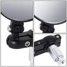 Load image into Gallery viewer, Motorcycle Bar End Mirror Black