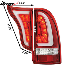 Load image into Gallery viewer, 2005-2015 Toyota Tacoma CR Clear Lens Red Housing LED Tail Lights 4PC