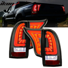 Load image into Gallery viewer, 2005-2015 Toyota Tacoma Smoke Lens Chrome Housing LED Tail Lights