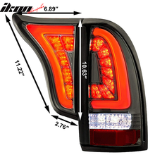 Load image into Gallery viewer, 2005-2015 Toyota Tacoma Smoke Lens Chrome Housing LED Tail Lights