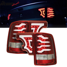 Load image into Gallery viewer, 2009-2016 Dodge RAM Clear Lens Red Housing LED Tail Lights