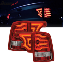 Load image into Gallery viewer, 2009-2016 Dodge RAM Red Lens Chrome Housing LED Tail Lights