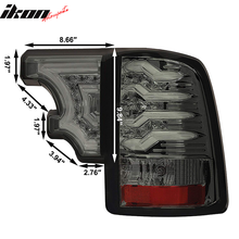 Load image into Gallery viewer, 2009-2016 Dodge RAM Smoke Lens Chrome Housing LED Tail Lights