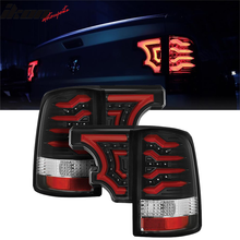 Load image into Gallery viewer, 2009-2016 Dodge Ram 1500-3500 Clear Lens Black Housing LED Tail Lights