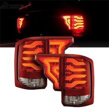 Load image into Gallery viewer, 2014-2019 GMC Sierra Red Lens LED Tail Lights Lamps