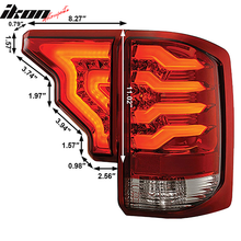 Load image into Gallery viewer, 2014-2019 GMC Sierra Red Lens LED Tail Lights Lamps