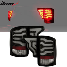 Load image into Gallery viewer, 2014-2019 GMC Sierra Smoke Lens Black Housing LED Tail Light