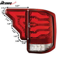 Load image into Gallery viewer, 2014-2019 Silverado 1500 2500 3500 HD RC Red Lens LED Tail Lights