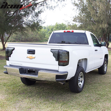 Load image into Gallery viewer, 2014-2019 Chevy Silverado Smoke Lens Chrome Housing LED Tail Lights