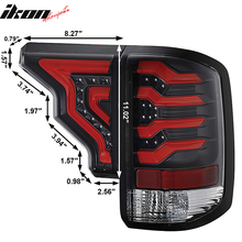 Load image into Gallery viewer, 2014-2019 Chevy Silverado Clear Lens Black Housing LED Tail Lights
