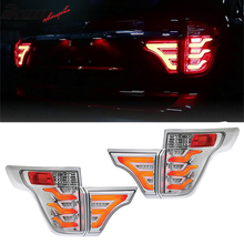 Load image into Gallery viewer, Fits 11-15 Ford Explorer Sequential Tail Lights Clear Lens Housing