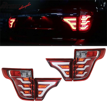 Load image into Gallery viewer, Fits 11-15 Ford Explorer Sequential Tail Lights Clear Lens Red Housing