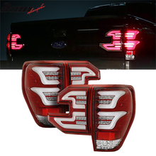 Load image into Gallery viewer, Fits 09-14 Ford F150 Sequential LED Tail Lights Clear Lens Red Housing