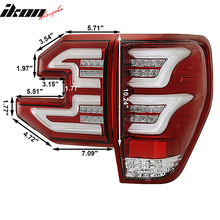Load image into Gallery viewer, Fits 09-14 Ford F150 Sequential LED Tail Lights Clear Lens Red Housing