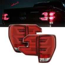 Load image into Gallery viewer, Fits 09-14 Ford F150 Sequential LED Tail Lights Red Lens Clear Housing
