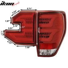 Load image into Gallery viewer, Fits 09-14 Ford F150 Sequential LED Tail Lights Red Lens Clear Housing