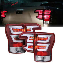 Load image into Gallery viewer, 2007-2013 Toyota Tundra Sequential Clear Lens Red Housing Tail Lights