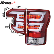 Load image into Gallery viewer, 2007-2013 Toyota Tundra Sequential Clear Lens Red Housing Tail Lights