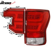 Load image into Gallery viewer, 2007-2013 Toyota Tundra Sequential Red Lens Clear Housing Tail Lights