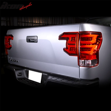 Load image into Gallery viewer, 2007-2013 Toyota Tundra Sequential Red Lens Clear Housing Tail Lights