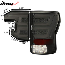 Load image into Gallery viewer, 2007-2013 Toyota Tundra Sequential Smoke Lens Housing Tail Lights