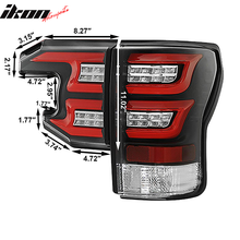 Load image into Gallery viewer, 2007-2013 Toyota Tundra Sequential Clear Lens Housing LED Tail Lights