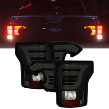 Load image into Gallery viewer, 2015-2017 Ford F-150 Smoke Lens Black Housing Sequential Tail Lights