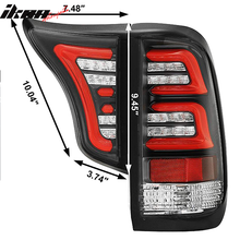 Load image into Gallery viewer, 1999-2016 Ford F250-F550 Clear Lens Black Housing LED Tail Lights