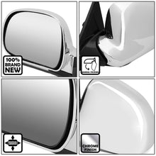 Load image into Gallery viewer, 88-02 Chevrolet C/K Series Manual Power Side Mirror Left Black