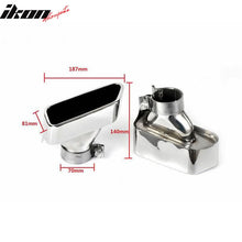 Load image into Gallery viewer, Universal Exhaust Muffler Pipe Tips Chrome Stainless Steel Pair 2PC