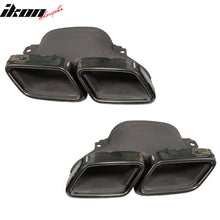 Load image into Gallery viewer, Fits 15-18 Benz GLE GLS SL W213 C-Class Exhaust Tips Black Chrome Pair