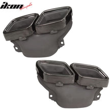Load image into Gallery viewer, Fits 15-18 Benz GLE GLS SL W213 C-Class Exhaust Tips Black Chrome Pair