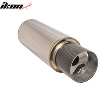 Load image into Gallery viewer, Fits BMW Stainless Muffler Apexi N1 Type 4" Flat Tip &amp; Silencer CF