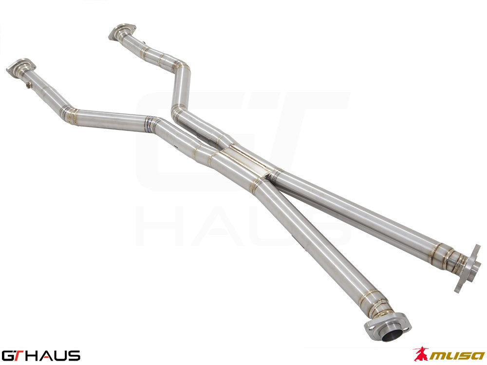 Lexus LC series 2017+ Cat-Back LSR pipe (Front + Mid Section)